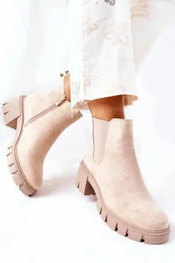 Czarne Botki|Botki Zimowe Damskie><noscript><img width=