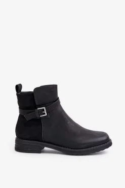 Botki Ocieplane|Czarne Botki><noscript><img width=