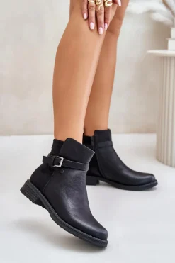 Botki Ocieplane|Czarne Botki><noscript><img width=