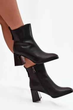 Botki Ocieplane|Botki Skórzane></noscript>Buty damskie Vinceza Ocieplane Botki Na Słupku Z Naturalnej Skóry Vinceza 66812 Czarne Czarny