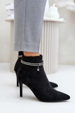 Botki Ocieplane|Czarne Botki><noscript><img width=