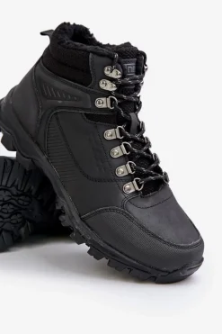 Obuwie Trekkingowe Męskie></noscript>Evento Ocieplane Buty Trekkingowe Męskie Czarne Loreinae Czarny