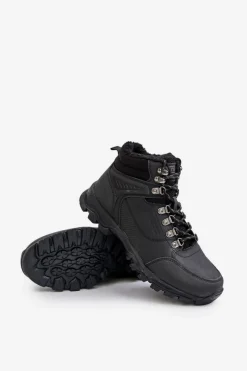 Obuwie Trekkingowe Męskie></noscript>Evento Ocieplane Buty Trekkingowe Męskie Czarne Loreinae Czarny