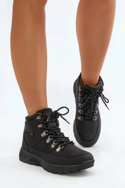 Outlet Lee Cooper Ocieplane Buty Trekkingowe Męskie LCJ-24-03-3034M Czarne Czarny