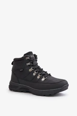 Outlet Lee Cooper Ocieplane Buty Trekkingowe Męskie LCJ-24-03-3034M Czarne Czarny