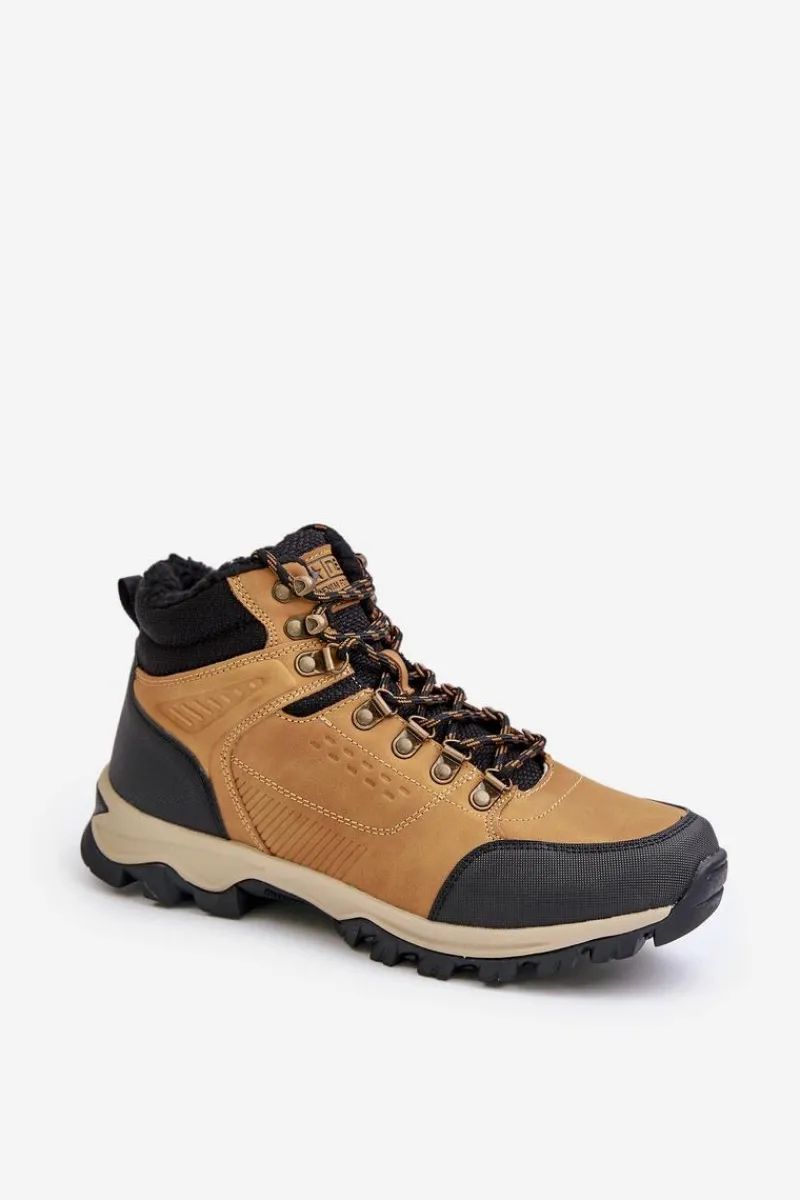 New Evento Ocieplane Buty Trekkingowe Męskie Camel Loreinae Brązowy