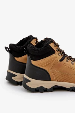 New Evento Ocieplane Buty Trekkingowe Męskie Camel Loreinae Brązowy