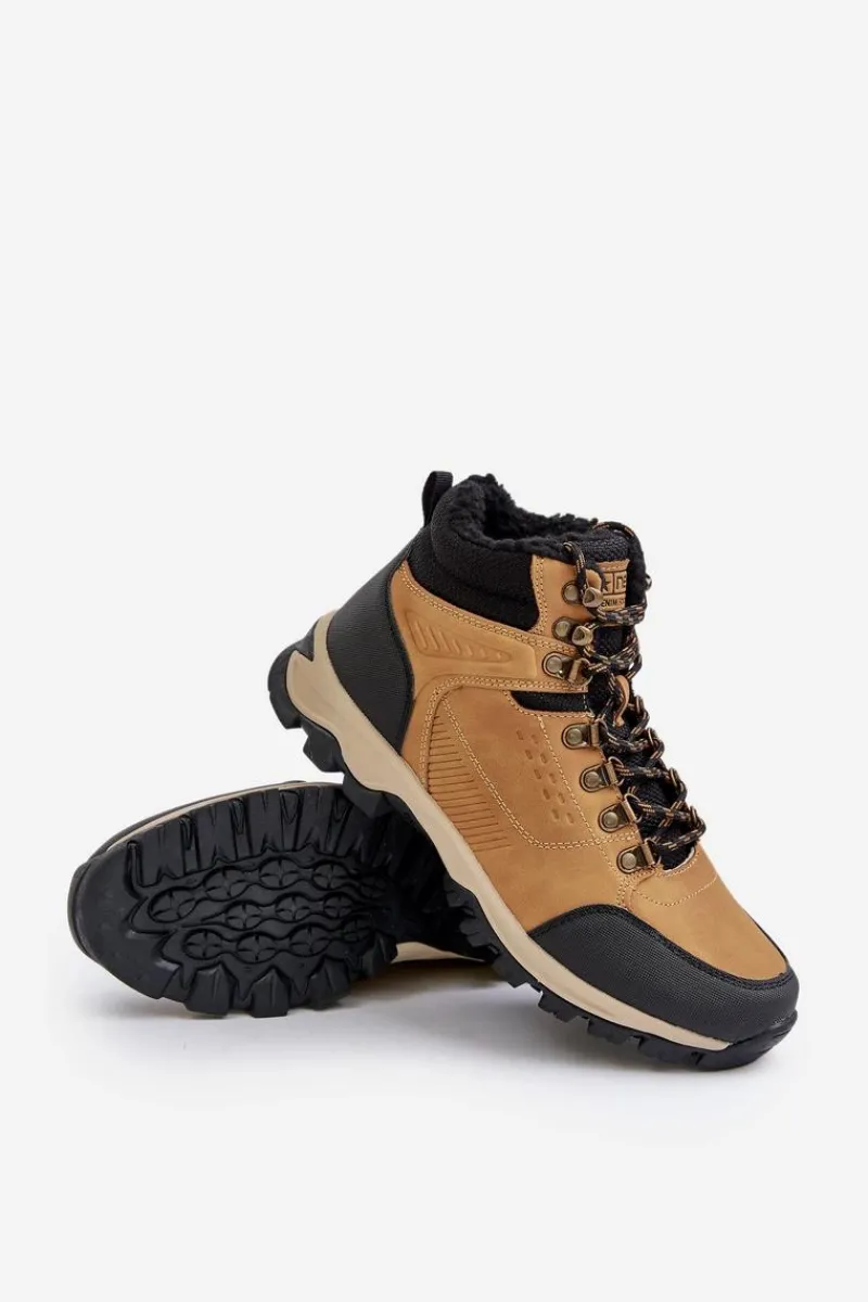 New Evento Ocieplane Buty Trekkingowe Męskie Camel Loreinae Brązowy