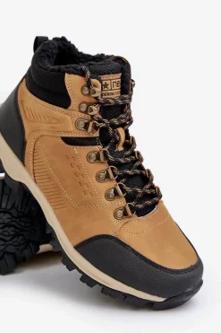 New Evento Ocieplane Buty Trekkingowe Męskie Camel Loreinae Brązowy