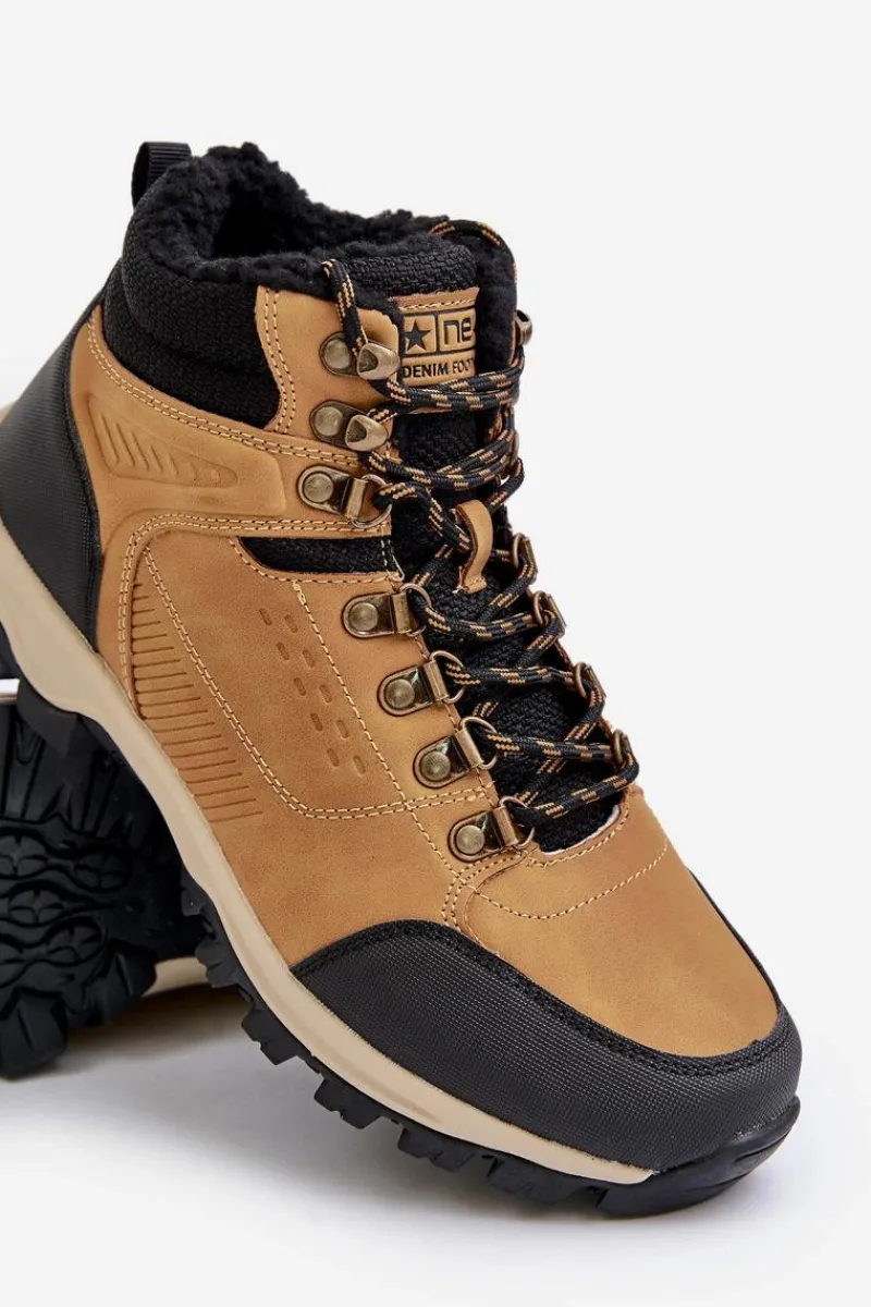 New Evento Ocieplane Buty Trekkingowe Męskie Camel Loreinae Brązowy