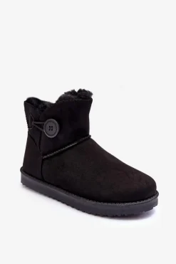 Discount Ocieplane Damskie Śniegowce Z Ozdobą Czarne Siriol Damskie Śniegowce Damskie