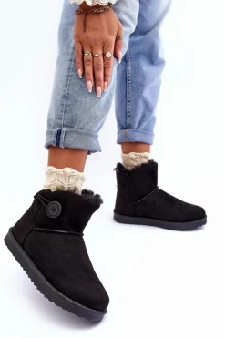 Discount Ocieplane Damskie Śniegowce Z Ozdobą Czarne Siriol Damskie Śniegowce Damskie