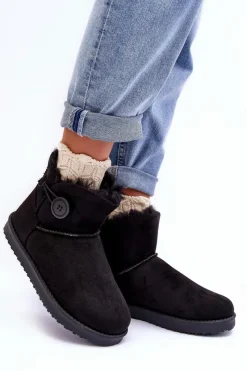 Discount Ocieplane Damskie Śniegowce Z Ozdobą Czarne Siriol Damskie Śniegowce Damskie