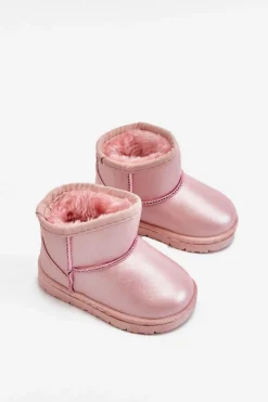 Best Ocieplane Dziecięce Botki Śniegowce Różowe Scooby Dzieci Dziewczęce|Chłopięce