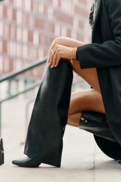 Kozaki Ocieplane|Kozaki Na Szpilce></noscript>Boto Ocieplane Kozaki Na Szpilce Z Wywiniętą Cholewką Czarne Tamonia Czarny