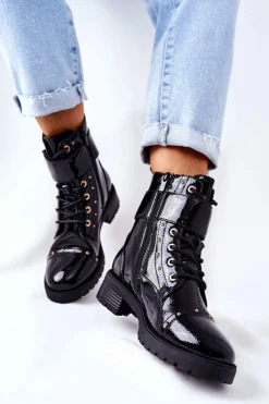 Botki Sznurowane|Botki Zimowe Damskie><noscript><img width=