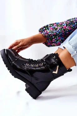 Botki Sznurowane|Botki Zimowe Damskie><noscript><img width=