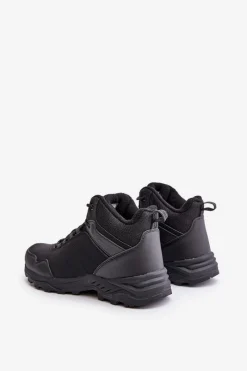 Clearance Ocieplane Lekkie Męskie Buty Trekkingowe McBraun Czarne Męskie Obuwie Trekkingowe Męskie