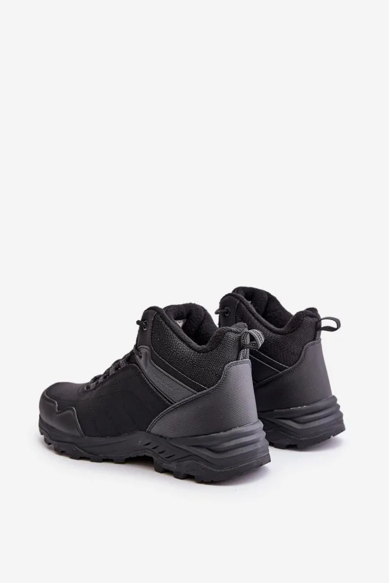 Clearance Ocieplane Lekkie Męskie Buty Trekkingowe McBraun Czarne Męskie Obuwie Trekkingowe Męskie