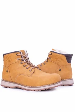 Obuwie Trekkingowe Męskie>Boto Ocieplane Męskie Buty Trekkingowe Z Polarem Camel Gladio