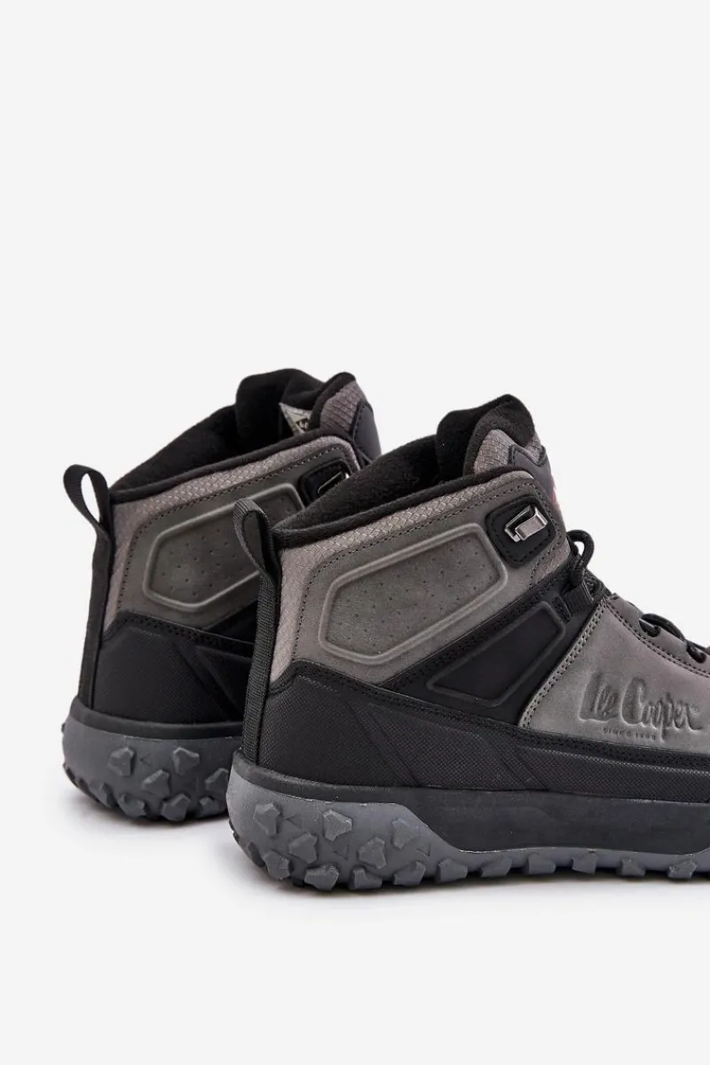 Obuwie Trekkingowe Męskie|Botki Męskie>Lee Cooper Ocieplane Męskie Buty Trekkingowe LCJ-24-01-2939 Szare