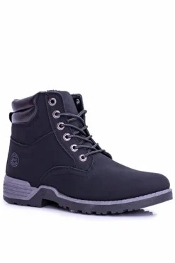 Obuwie Trekkingowe Męskie>Boto Ocieplane Męskie Czarne Trapery Smith's Endurance