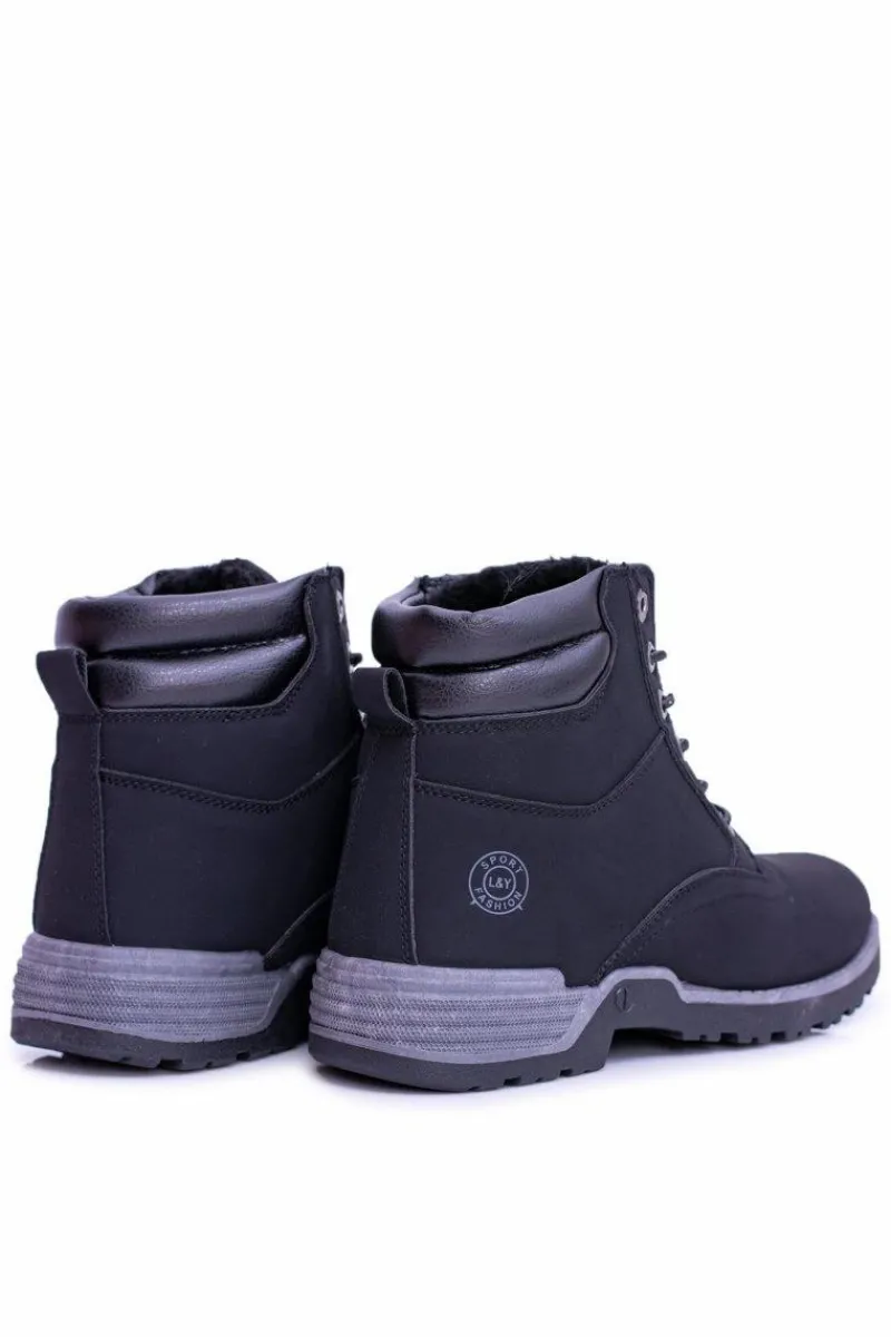 Obuwie Trekkingowe Męskie>Boto Ocieplane Męskie Czarne Trapery Smith's Endurance