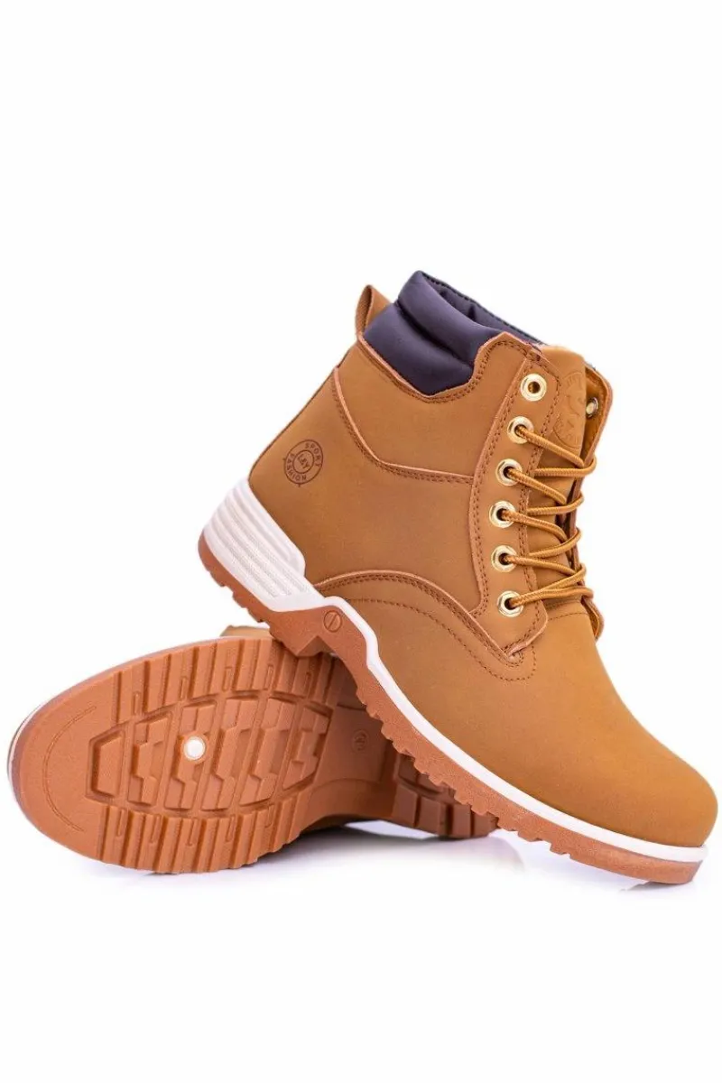 New Ocieplane Męskie Trapery Camel Smith's Endurance Męskie Obuwie Trekkingowe Męskie