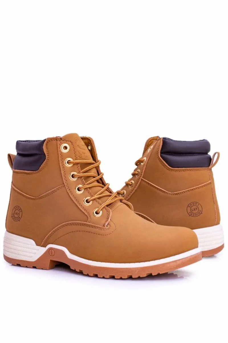 New Ocieplane Męskie Trapery Camel Smith's Endurance Męskie Obuwie Trekkingowe Męskie