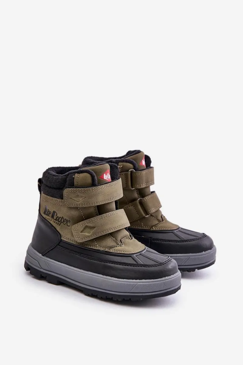 Chłopięce>Lee Cooper Ocieplane Śniegowce Chłopięce LCJ-23-01-2058 Zielone Zielony