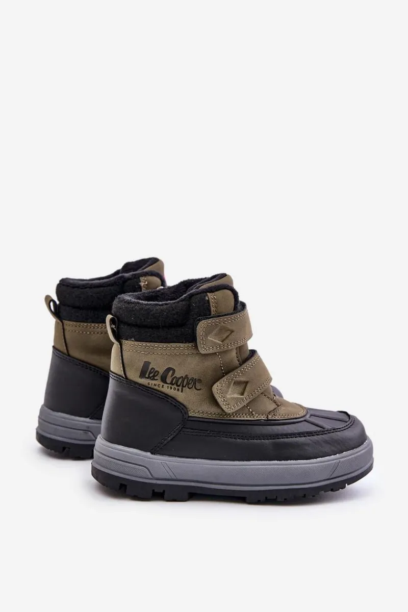 Chłopięce>Lee Cooper Ocieplane Śniegowce Chłopięce LCJ-23-01-2058 Zielone Zielony