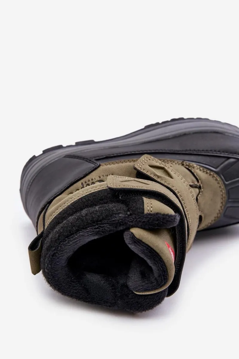 Chłopięce>Lee Cooper Ocieplane Śniegowce Chłopięce LCJ-23-01-2058 Zielone Zielony