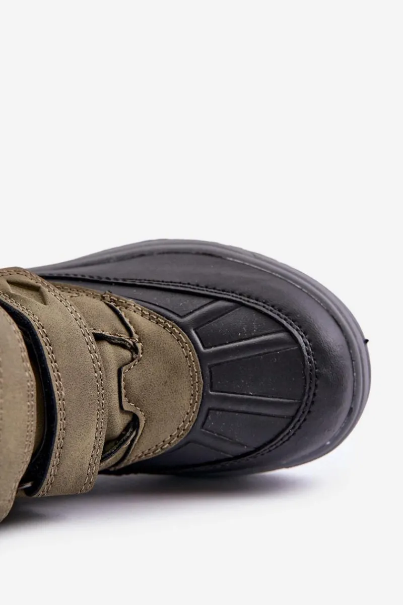 Chłopięce>Lee Cooper Ocieplane Śniegowce Chłopięce LCJ-23-01-2058 Zielone Zielony