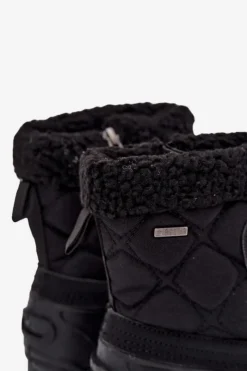 Chłopięce|Dziewczęce></noscript>Big Star Shoes Ocieplane Śniegowce Dziecięce Na Zamek Big Star OO374073 Czarne