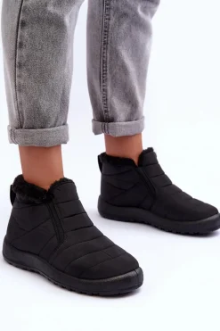 Online Ocieplane Niskie Damskie Śniegowce Czarne Enmore Damskie Śniegowce Damskie