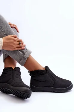 Online Ocieplane Niskie Damskie Śniegowce Czarne Enmore Damskie Śniegowce Damskie