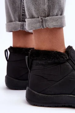 Online Ocieplane Niskie Damskie Śniegowce Czarne Enmore Damskie Śniegowce Damskie