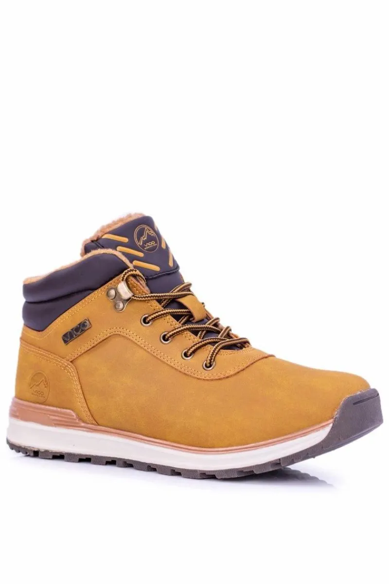 New Boto Ocieplane Polarem Męskie Buty Trekkingowe Camel Preventi