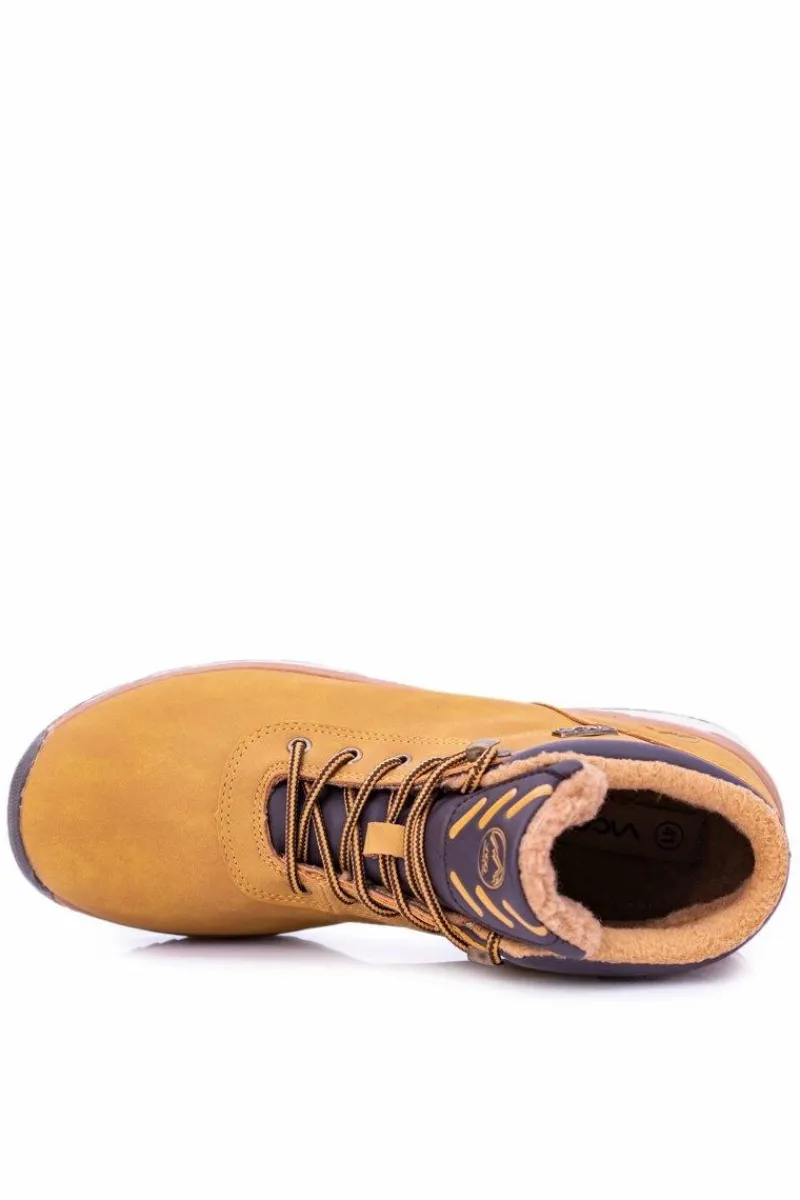 New Boto Ocieplane Polarem Męskie Buty Trekkingowe Camel Preventi