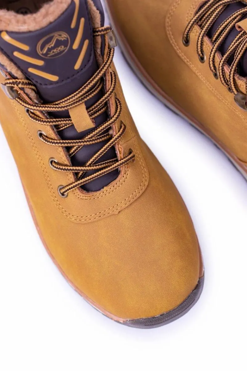 New Boto Ocieplane Polarem Męskie Buty Trekkingowe Camel Preventi