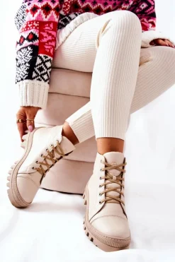 Damskie Trapery|Botki Sznurowane><noscript><img width=