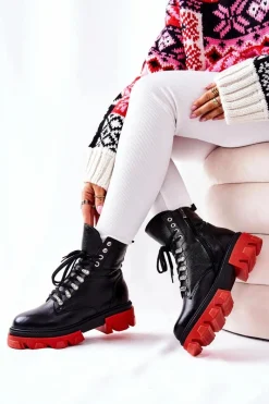 Damskie Trapery|Botki Sznurowane><noscript><img width=