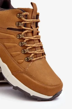 Discount Ocieplane Sneakersy Męskie Brązowe Big Star MM174158 Męskie Obuwie Trekkingowe Męskie|Obuwie Sportowe Męskie