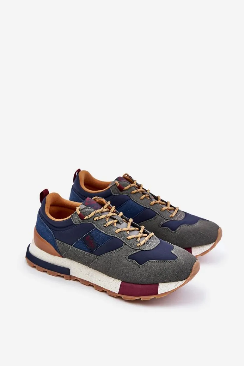 Discount Lee Cooper Ocieplane Sneakersy Męskie LCJ-24-03-3006 Szare