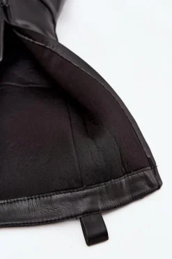 Kozaki Ocieplane|Kozaki Płaskie></noscript>Boto Ocieplane Sznurowane Kozaki Glany Damskie Czarne Novissa