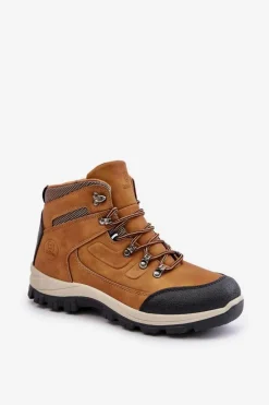 Online Ocieplane Trapery Buty Trekkingowe Męskie McBraun Camel Męskie Obuwie Trekkingowe Męskie|Botki Męskie