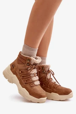 Trekkingowe Damskie|Botki Ocieplane><noscript><img width=