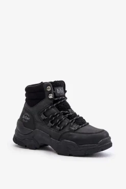 Outlet Lee Cooper Ocieplane Trapery Damskie LCJ-24-03-3060L Czarne