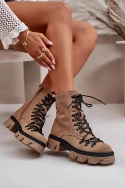 Damskie Trapery|Botki Sznurowane><noscript><img width=