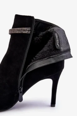 Czarne Botki|Botki Na Obcasie><noscript><img width=